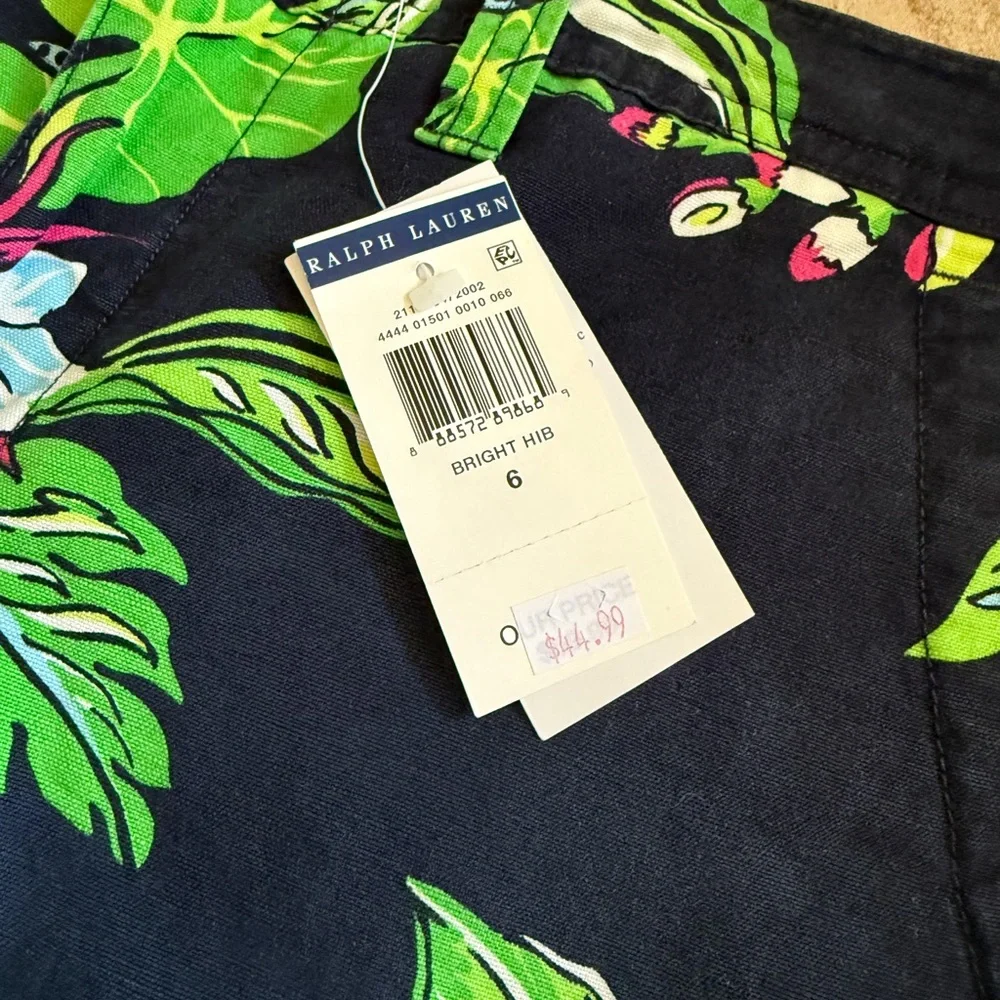 Polo Ralph Lauren Floral Women's Shorts size 6 new with tags - Picture 2 of 6